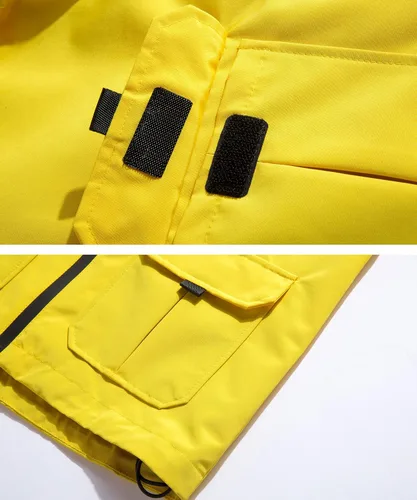 Vista 5 de Hiheart Chaqueta impermeable con capucha para niños, cortavientos ligera para exteriores