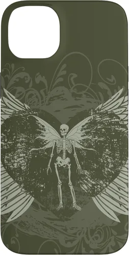 Vista 15 de Y2K Grunge Aesthetic Alt Goth Fairy Skeleton Wings Case for iPhone 17