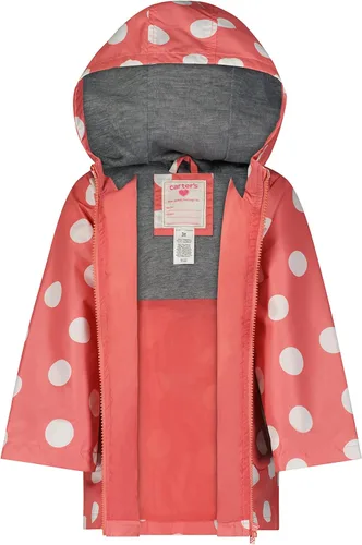 Vista 3 de Carter's Chubasquero para bebé niña, Rosado, 12 meses