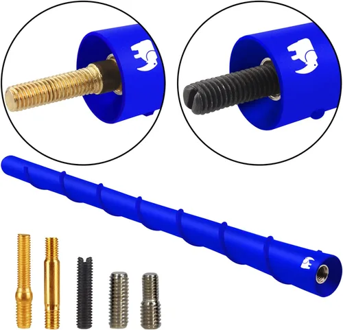Vista 5 de ONE250 Antena de núcleo de cobre en espiral de 8 pulgadas, compatible con motocicletas Harley Davidson, Street Glide, Road Glide, Road King, Electra