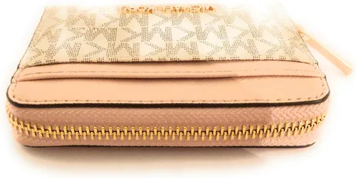 Vista 5 de Michael Kors Jet Set Travel - Funda para tarjetas con cierre medio vainilla rosa café rosa