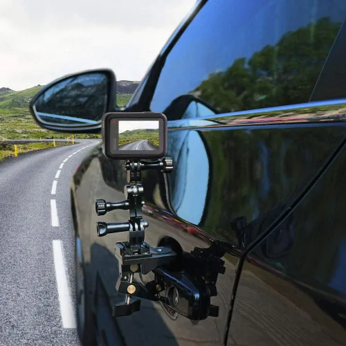 Vista 6 de Adaptador de montaje de rótula de rotación de 360 grados de aleación de aluminio, accesorios de extensión de pivote de montaje de brazo giratorio