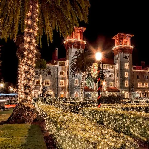 Vista 6 de Dazzle Bright 50 luces LED de Navidad que funcionan con bateo, mini tira de luces impermeables de 16 pies con 8 modos para Navidad, interiores
