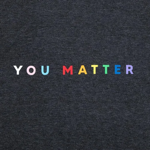 Vista 6 de Camiseta con texto en inglés You Matter para mujer con conciencia sobre la salud mental, camiseta positiva para profesora, camiseta motivacional