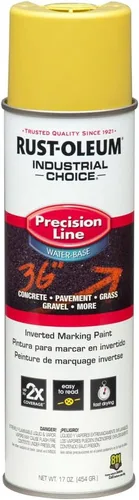 Vista 21 de Rust-Oleum 203035-12PK Pintura en aerosol invertida industrial a base de agua, 17 onzas, naranja alerta APWA, paquete de 12 unidades APWA Alerta