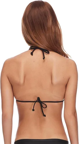 Vista 2 de Body Glove Batidos estándar DITA - Traje de baño de bikini triangular liso para mujer, Nieve