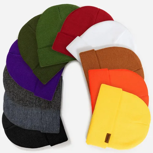 Vista 5 de FanVince Gorro térmico de invierno para hombre y mujer con puños gorro de punto de calavera regalos cálidos