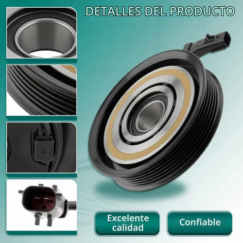 Vista 3 de AUTOKAY - Kit de montaje de embrague de compresor de CA para Dodge Dakota