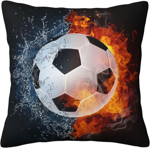 Vista 9 de Fundas de almohada con temática de béisbol para habitación de niños y niñas, fundas de almohada de estilo deportivo negro y azul