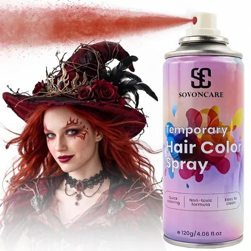 Vista 17 de SOVONCARE Spray de color temporal rosa intenso para el cabello para niños y # 1 - Rosa intenso