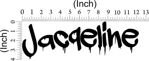 Vista 3 de VWAQ Calcomanía de pared personalizada con nombre de graffiti – Adhesivo decorativo de vinilo personalizado para niños, gráfico de hip hop, CSGN5