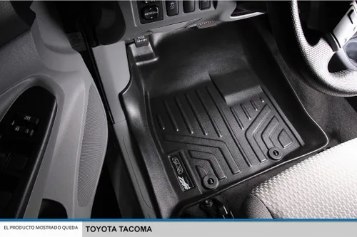 Vista 2 de MAXLINER - Juego de alfombrillas de suelo de ajuste personalizado de 2 filas compatibles con Toyota Tacoma 2012-2015