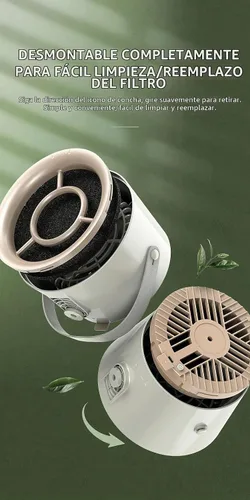 Vista 4 de Campana extractora portátil, mini absorbente de humo de escritorio, ventilador extractor USB de 3 velocidades para olla caliente, barbacoa
