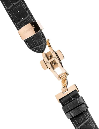 Vista 5 de Ingersoll Reloj automático de acero inoxidable para hombre con correa de cuero, negro (Modelo I01102), Negro -, Reloj automático