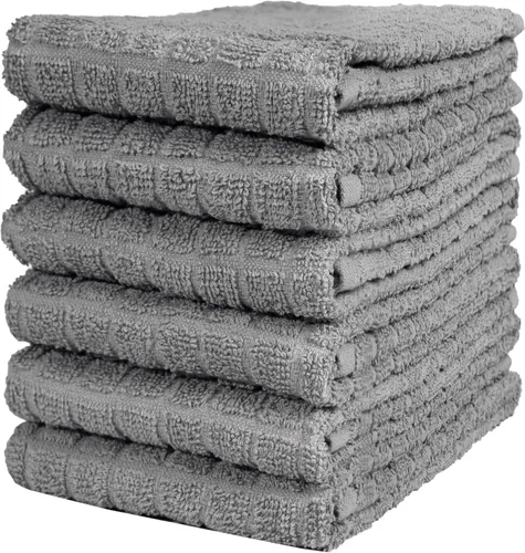 Vista 14 de Bumble - Toallas de cocina y paños de cocina (8 unidades) Toallas de cocina 100% algodón 12 x 12 pulgadas 405 GSM Trapos suaves, altamente
