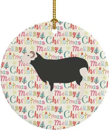 Vista 155 de Caroline's Treasures Adorno de cerámica de avestruz común para árbol de Navidad, decoración colgante para el hogar, Navidad, vacaciones, fiesta