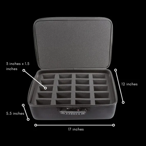 Vista 8 de Card Titan Toploader y One Touch - Caja de almacenamiento de tarjetas coleccionables con cierre de cremallera, caja de tarjetas deportivas