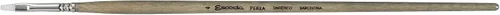 Vista 11 de Escoda Perla Series 2732 - Brocha de pintura acrílica de mango largo al óleo y acrílico para artistas, filamento sintético color blanco, brillante