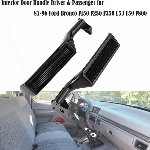 Vista 3 de Manija interior de metal para Ford F150 F250 F350 Bronco F53 F59 F800 1987 1988 1989 1990 1991 1992 1993 1994 1995 1996 Delantero trasero izquierdo