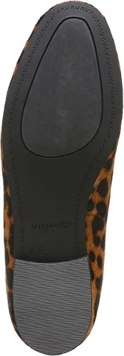 Vista 4 de Vionic Willa - Zapatos informales de punto para mujer, sin cordones, Bronceado Leopardo