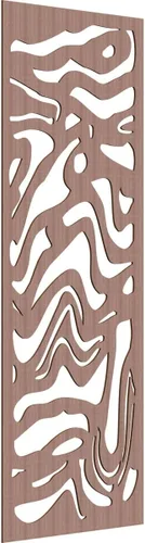 Vista 25 de 9 3/8"W x 24 3/8"H x 1/4"T Northfield Decorativos Paneles de Pared de Madera Calado, Abedul