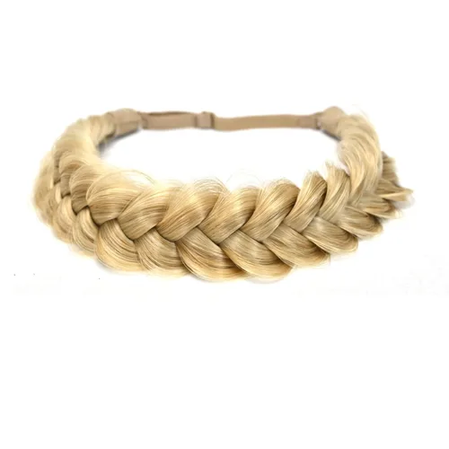 Vista 11 de Diadema Trenzada de 2 Hebras Despeinada Clásica Gruesa Trenzas Anchas Elástica Extensible de Calidad Sintética Diadema Trenzada para Mujeres Niñas