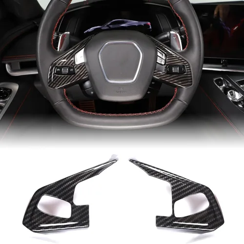 Vista 23 de CHEAYAR Marco de Decoración y Cubierta de Remate Compatible con Interruptor de Elevación de Ventana para Chevrolet Corvette C8 2020-2023
