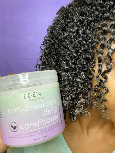 Vista 6 de EDEN BodyWorks Acondicionador profundo anti-rotura de aloe lavanda (16 onzas) - Tratamiento capilar para fortalecer y mejorar la elasticidad
