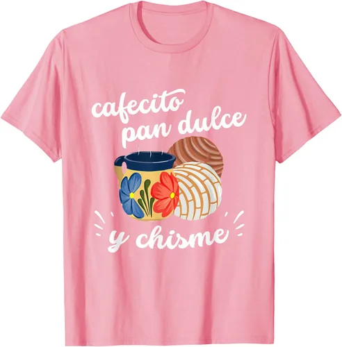 Vista 50 de Camiseta Cafecito Pan Dulce y Chisme Mexican Hispanic Pride Breakfast Negro