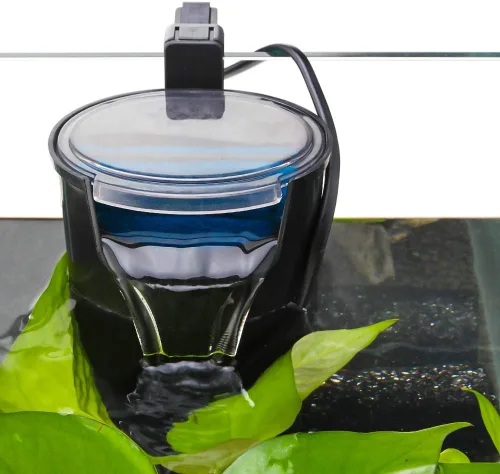 Vista 8 de Senzeal Filtro de tortuga para acuario, silencioso, bomba de filtro de bajo nivel de agua, 5 W, 400 L/H, filtro interno para tanque de peces