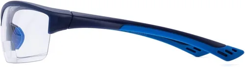 Vista 3 de VITENZI Gafas de seguridad bifocales con lectores, TR90, gafas protectoras de lectura de seguridad deportiva, Chieti Azul