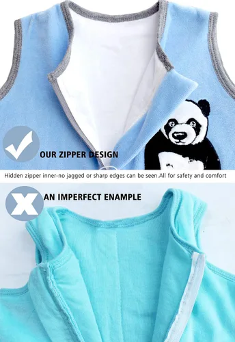 Vista 6 de Baby Sleep Sack Spring Autumn Warm Infant Walking Sleeping Bag with Legs Wearable Blankets Pajamas 1-4T