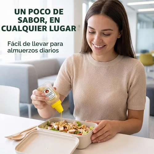 Vista 6 de 4 pares de mini botellas de ketchup para accesorios de caja Bento, 0.8 onzas líquidas, botellas vacías de salsa de tomate japonesa para aderezo