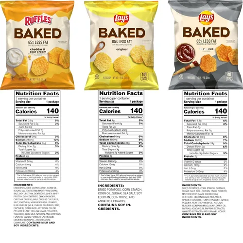 Vista 2 de Frito-Lay - Paquete variado de aperitivos horneados, bolsas de 1.125 onzas, 12 unidades, paquete de Shoppyway