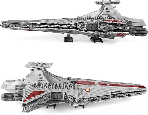Vista 2 de Mould King Modelo de destructor estelar 21005, juguete de construcción Venator-Class Republic Attack Cruiser, 6685+piezas de regalo