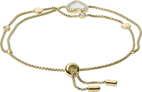 Vista 2 de Fossil - Pulsera de acero inoxidable para mujer, color oro rosa