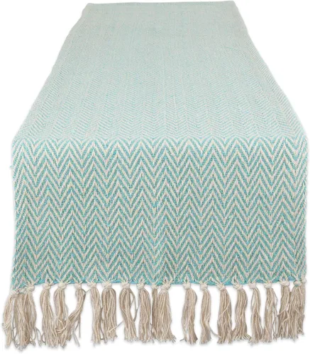 Vista 23 de DII Woven Basic - Camino de mesa Chevron de la colección de mesa, 15 x 72 pulgadas, gris