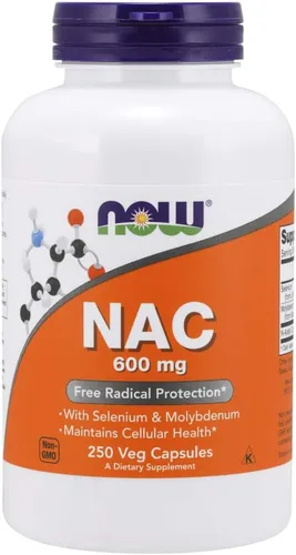Vista 2 de Suplemento de NOW Foods NAC, acetil cisteína, 0.02 oz, 1