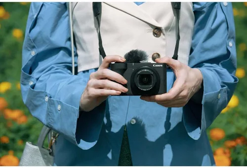 Vista 4 de Canon Cámara PowerShot V1 4K Vlogging Sensor de 1 pulgada Pantalla abatible AF de seguimiento facial Creación de contenido 4K compacta