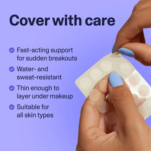 Vista 7 de Set de Regalo Curology Essentials, Parches para Espinillas de Emergencia para la Cara, Limpiador Facial Suave y Hidratante Gel Ligero para la Cara