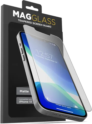 Vista 8 de magglass Vidrio templado diseñado para iPhone 13 Mini, protector de pantalla frontal y trasera (2021) incluye protector de lente de cámara