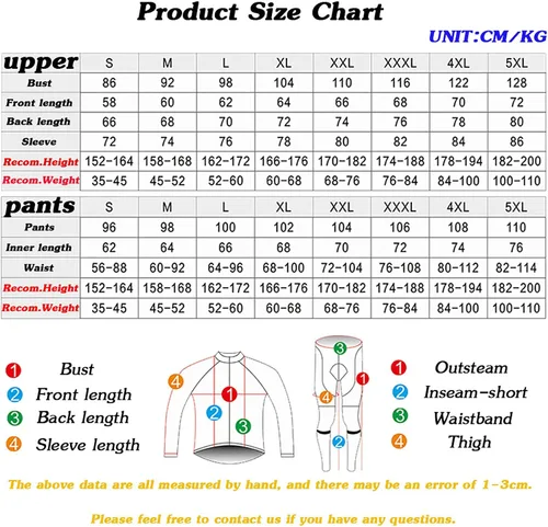 Vista 7 de Cycling Jersey Set,Men Winter Fleece Warm Bicycle Clothing,Long Sleeve Mountain Road Bike Suit,MTB Gel Padded Pants