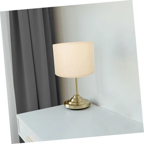 Vista 8 de Uonlytech Elegante pantalla de lino beige de repuesto para lámpara de pie de lino, pantalla de escritorio, fácil de instalar, clips extraíbles