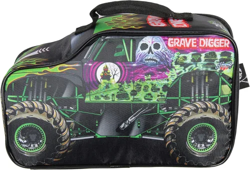 Vista 5 de INTIMO Monster Jam Grave Digger Bolsa Caja de Almuerzo Grande con Forma de Camión Aislante para el Trabajo