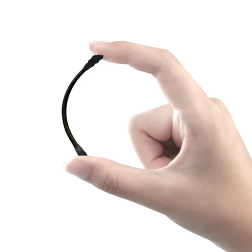 Vista 6 de Hisopos de algodón negro en espiral, 200 unidades de algodón orgánico, gótico, para baño, firmemente envueltos, puntas de algodón de carbón, palillo
