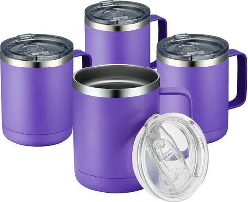 Vista 12 de MEWAY - Taza de café con asa, vaso térmico
