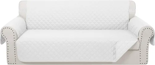 Vista 48 de Fundas para Silla Reclinable Reversibles Funda de Sofá para Mascotas Protector de Muebles Lazy Boy (Silla 23'', Beige/Beige)