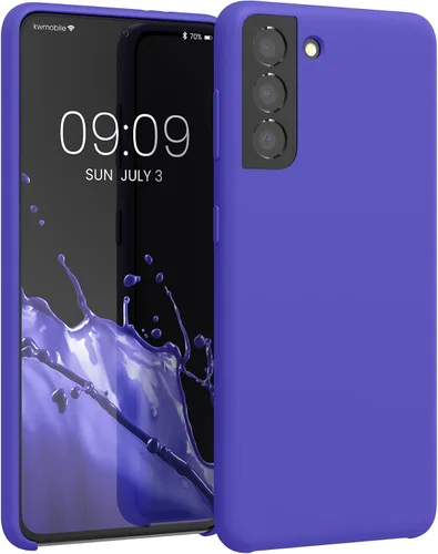 Vista 89 de kwmobile Funda compatible con Samsung Galaxy S9 - Funda de silicona TPU con acabado suave - Blue Reef
