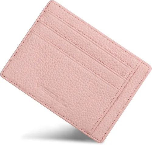 Vista 10 de VISOUL Soporte delgado para tarjetas de crédito para mujer, bloqueo RFID, cartera pequeña de cuero para mujer con bolsillo para monedas