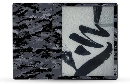 Vista 84 de MightySkins - Skin de fibra de carbono compatible con Amazon Kindle Scribe (2022) - Andrómeda Acabado de fibra de carbono texturizado protector